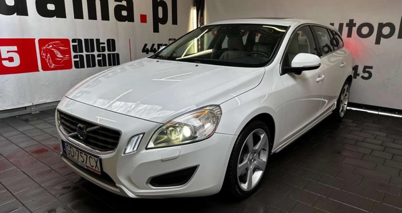 Volvo V60 cena 51900 przebieg: 111442, rok produkcji 2010 z Brzeg małe 781